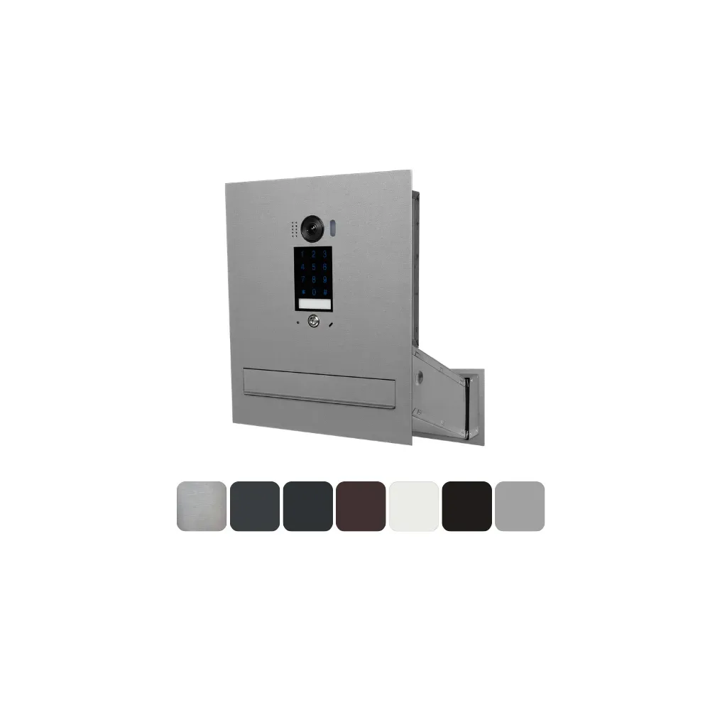 Duża skrzynka na listy z wideodomofonem i klawiaturą dotykową SDVM DUO