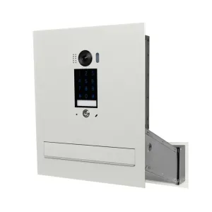 Duża skrzynka na listy z wideodomofonem i klawiaturą dotykową SDVM DUO