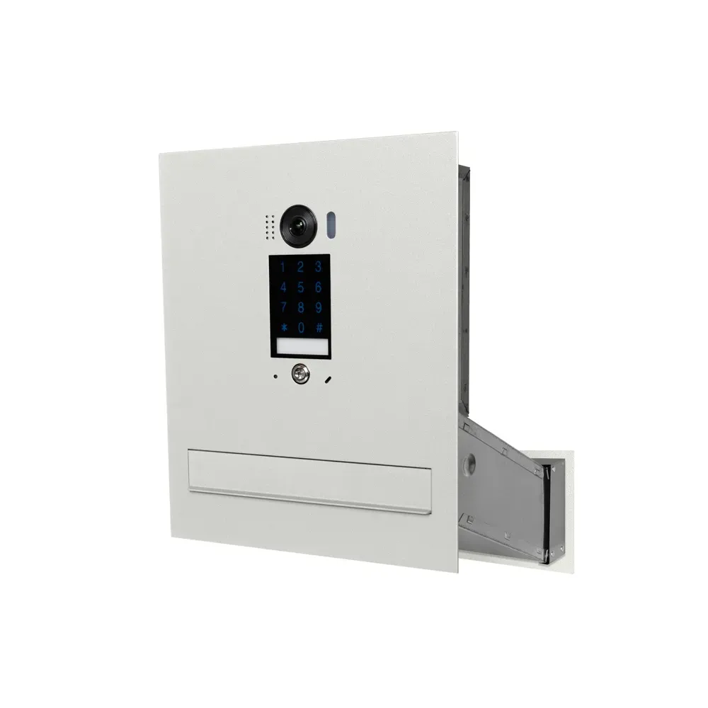 Duża skrzynka na listy z wideodomofonem i klawiaturą dotykową SDVM DUO