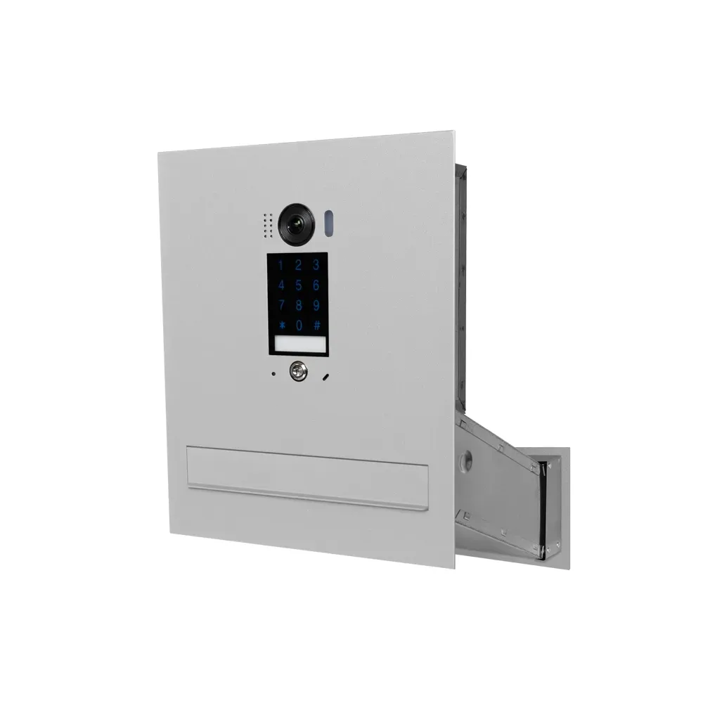 Duża skrzynka na listy z wideodomofonem i klawiaturą dotykową SDVM DUO