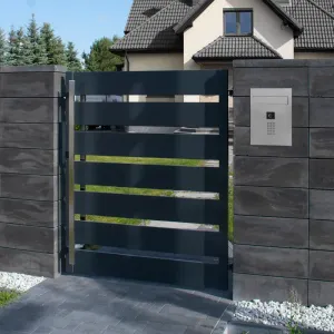 Mała skrzynka na listy z wideodomofonem i klawiaturą mechaniczną SMVM X