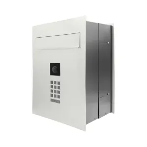 Mała skrzynka na listy z wideodomofonem i klawiaturą mechaniczną SMVM X