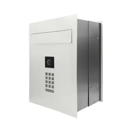 Mała skrzynka na listy z wideodomofonem i klawiaturą mechaniczną SMVM X