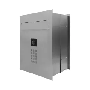 Mała skrzynka na listy z wideodomofonem i klawiaturą mechaniczną SMVM X