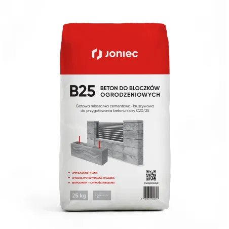 Beton do bloczków ogrodzeniowych C20/25